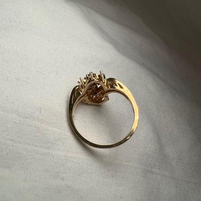 14K Gold Diamond Cluster Ring (PB2-RG)