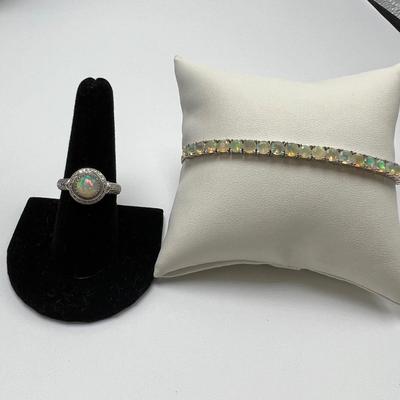 Opal Pendants, Rings and Bracelets on 925 w/ 14K (B3-MK)