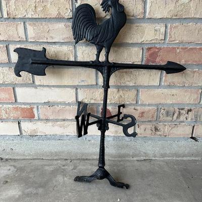 Cast Aluminum Rooster Wind Vane