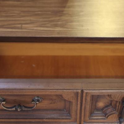 Six (6) Drawer Long Dresser W/ Mirror  By Bassett Furniture