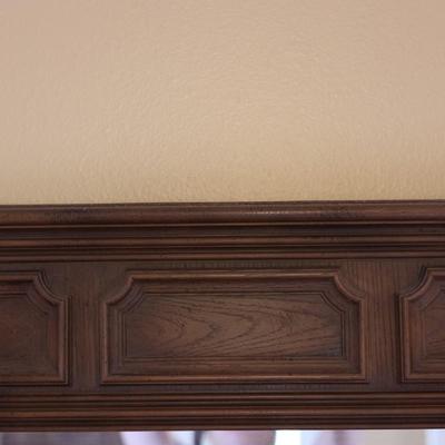 Six (6) Drawer Long Dresser W/ Mirror  By Bassett Furniture