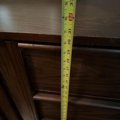 Nine (9) Drawer Long Dresser W/ Mirror By Bassett Furniture