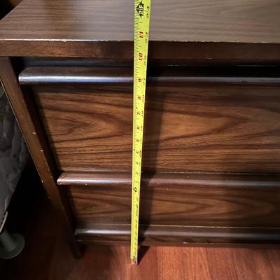 Double Bed Frame W/ Mattress & Nightstand