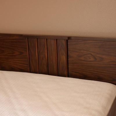 Double Bed Frame W/ Mattress & Nightstand