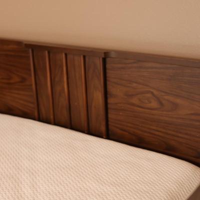 Double Bed Frame W/ Mattress & Nightstand