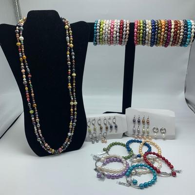 Multi-Colored Freshwater Pearl Jewelry w/ 925 (B3-HS)
