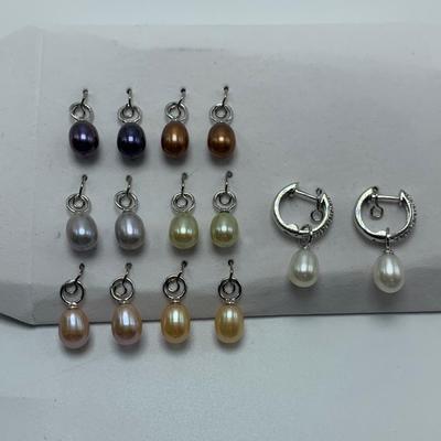 Multi-Colored Freshwater Pearl Jewelry w/ 925 (B3-HS)