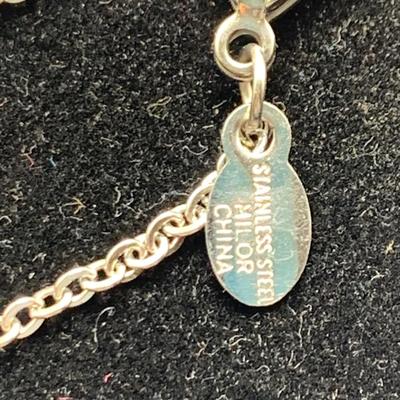 Sterling Silver Rhinestone Cross Jewelry (B3-HS)