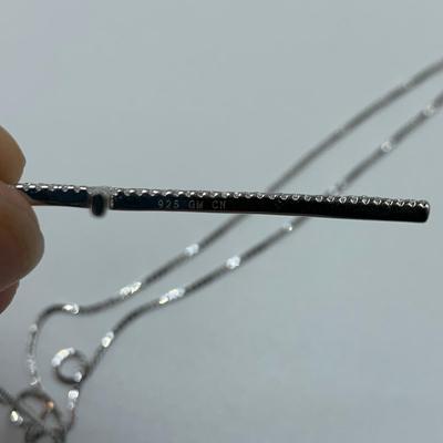 Sterling Silver Rhinestone Cross Jewelry (B3-HS)