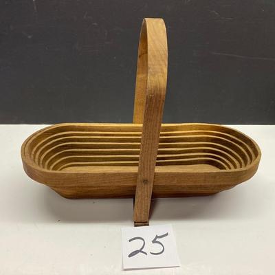 Vintage Handmade Collapsable Basket