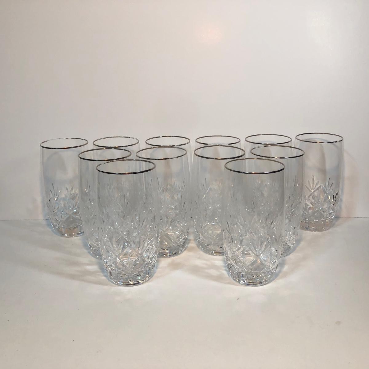 LOT 60M: Set of 12 Elegant Beverage Glasses | EstateSales.org