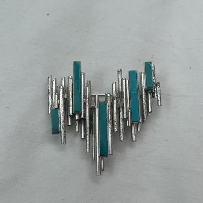 Sterling & Turquoise Pin (PB2-MG)