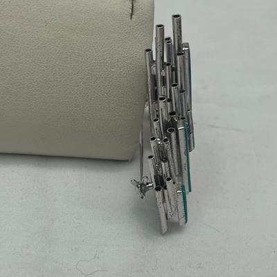 Sterling & Turquoise Pin (PB2-MG)