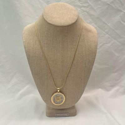 Italian Coin 14K Ring & Necklace (PB2-MG)
