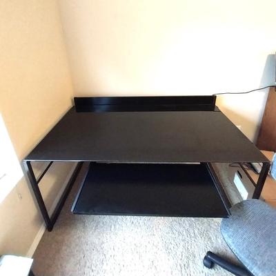 GLASS TOP DESK WITH CHAIR