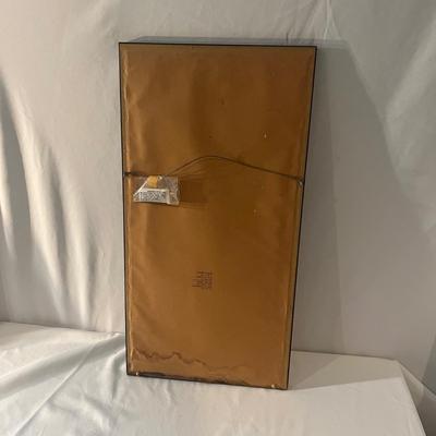 Wooden Carved Statue & Framed Gold Rubbing (LR-MG)