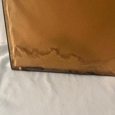 Wooden Carved Statue & Framed Gold Rubbing (LR-MG)