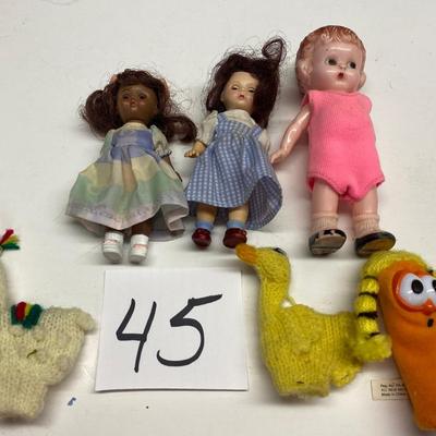 Vintage Dolls and Finger Puppets