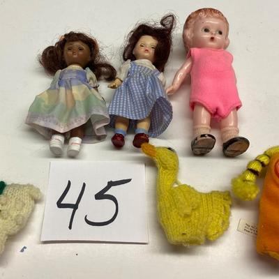 Vintage Dolls and Finger Puppets