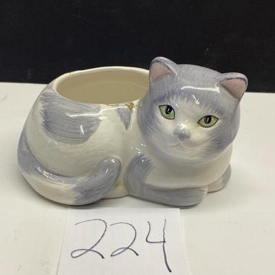 Vintage Cat Planter