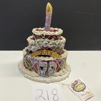 Blue Sky Clayworks July Birthday Cake
