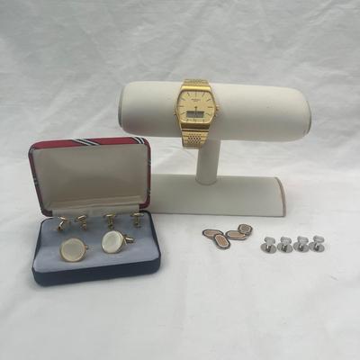10K Cufflinks, Microma Watch & More (PB2-MG)
