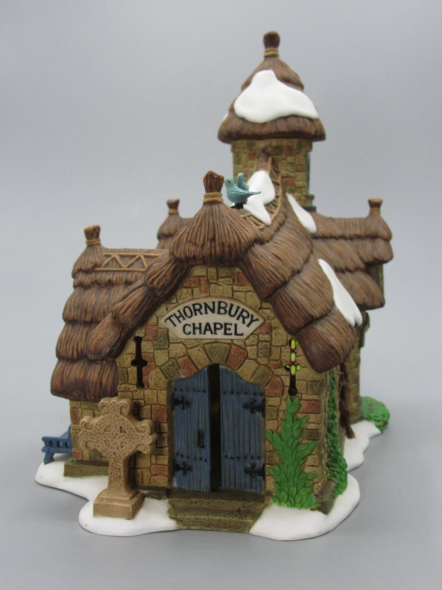Dept 56 Thornbury Chapel Dickens' Village Series Department 56-RETIRED  Vintage Christmas Village Porcelain Lighted House 