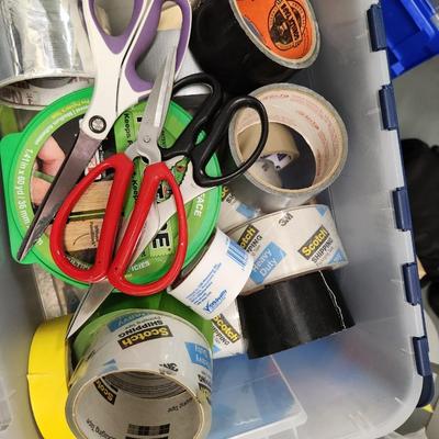 Packing Tape and Scissors