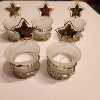 Party Favors "50" candle holders with tealight candles (24 pcs)