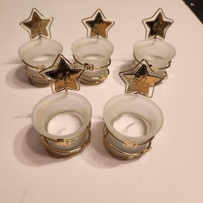 Party Favors "50" candle holders with tealight candles (24 pcs)