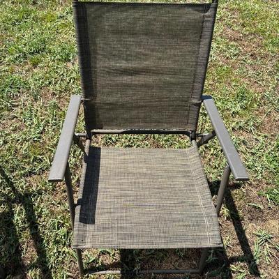 2 Outdoor Aluminum Folding Chairs