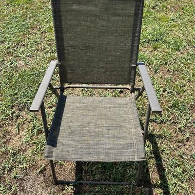 2 Outdoor Aluminum Folding Chairs