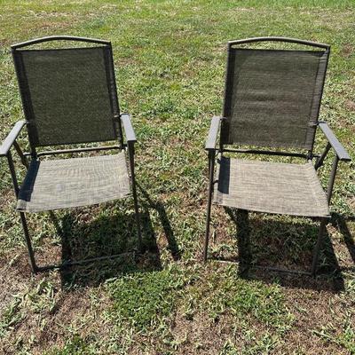 2 Outdoor Aluminum Folding Chairs