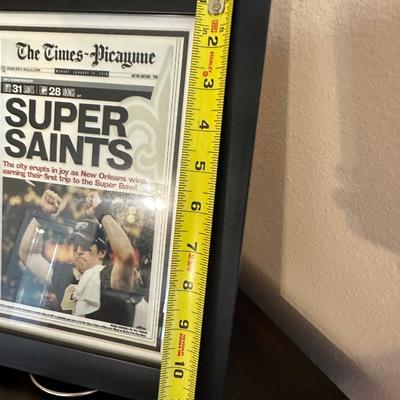 Three (3) Framed Saints Pictures