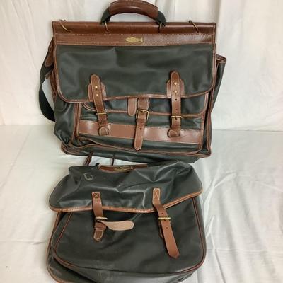 433 WATHNE Wax Cotton and Leather Fishing Gear Backpack & Laptop Bag