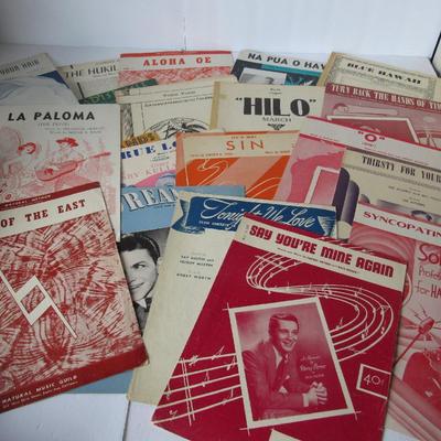 Lot 261:  20 More Vintage Sheet Music