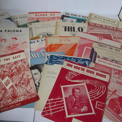 Lot 261:  20 More Vintage Sheet Music