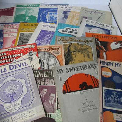 Lot 262: More Vintage Sheet Music, 20 Pcs