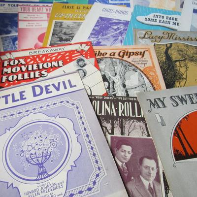 Lot 262: More Vintage Sheet Music, 20 Pcs