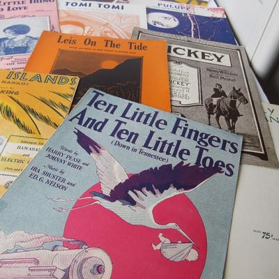 Lot 263:  20 More Vintage Sheet Music