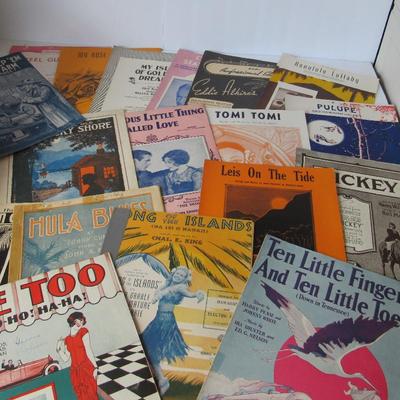 Lot 263:  20 More Vintage Sheet Music