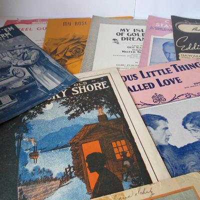 Lot 263:  20 More Vintage Sheet Music