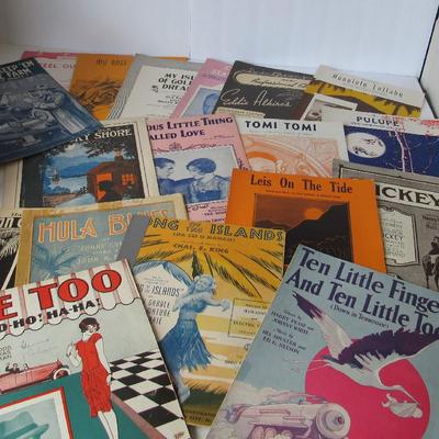 Lot 263:  20 More Vintage Sheet Music