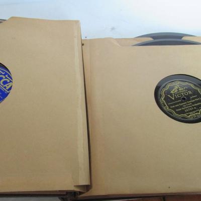 Lot 268:  Old RCA Record Album With Records