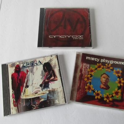 Lot 271:  3 Vintage CDs: Zebra, Anavox, Marcy Playground