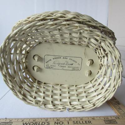 Lot 277:  Large Wicker Basket, Make A Huge Christmas Floral Display!`