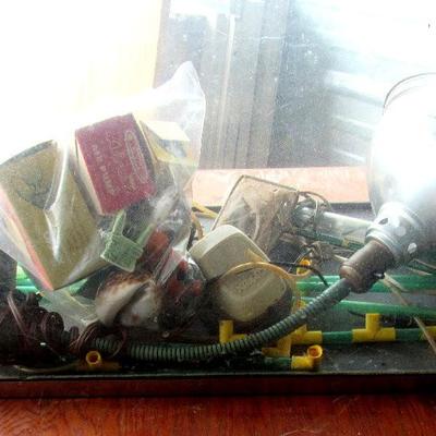 Lot 280:  Large Heavy Aquarium With Some Accessories