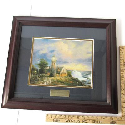 Lot 282:  Thomas Kinkaid Print, A Light in the Storm, Library Edition, 16" x 18"