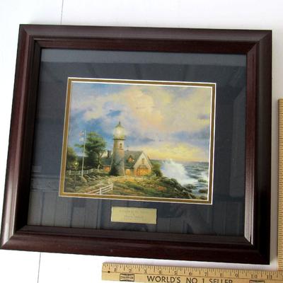 Lot 282:  Thomas Kinkaid Print, A Light in the Storm, Library Edition, 16" x 18"