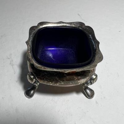 Silver plated Cobalt Blue Salt